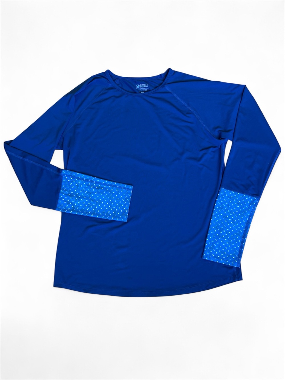 Carve Designs L Navy Blue Long-Sleeve SPF Sunshirt Sun Shirt Rash Guard